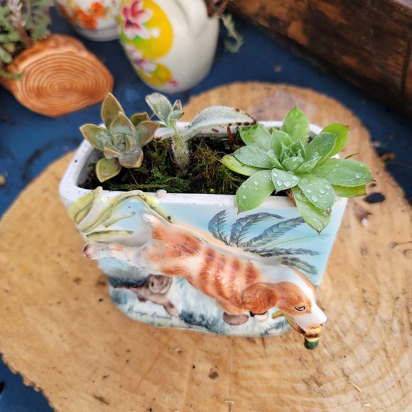 Spaniel Dog Planter - Picture 2 of 2